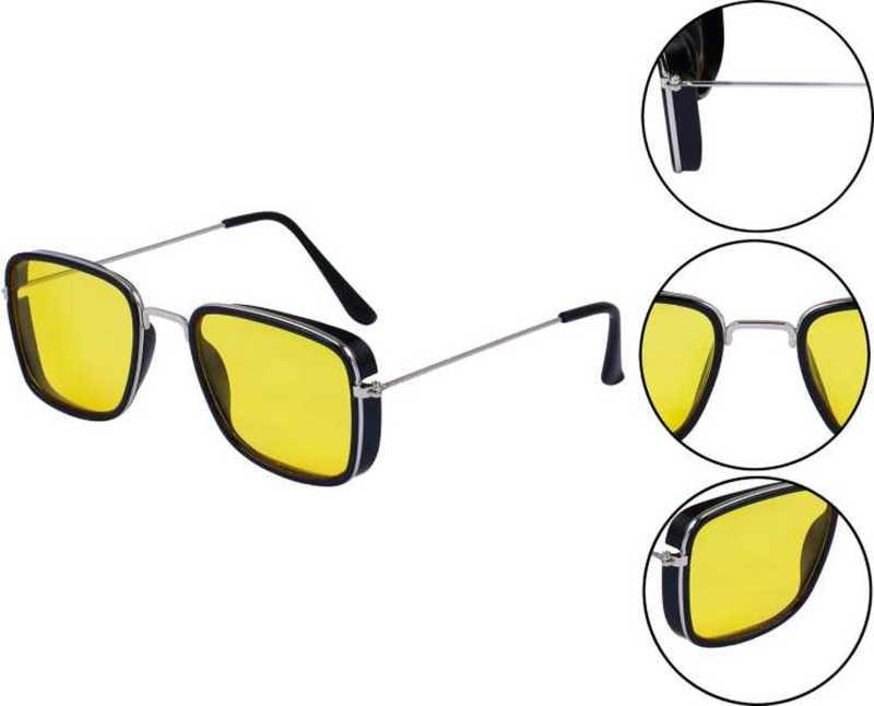 Unisex Free Size Retro Square Sunglasses