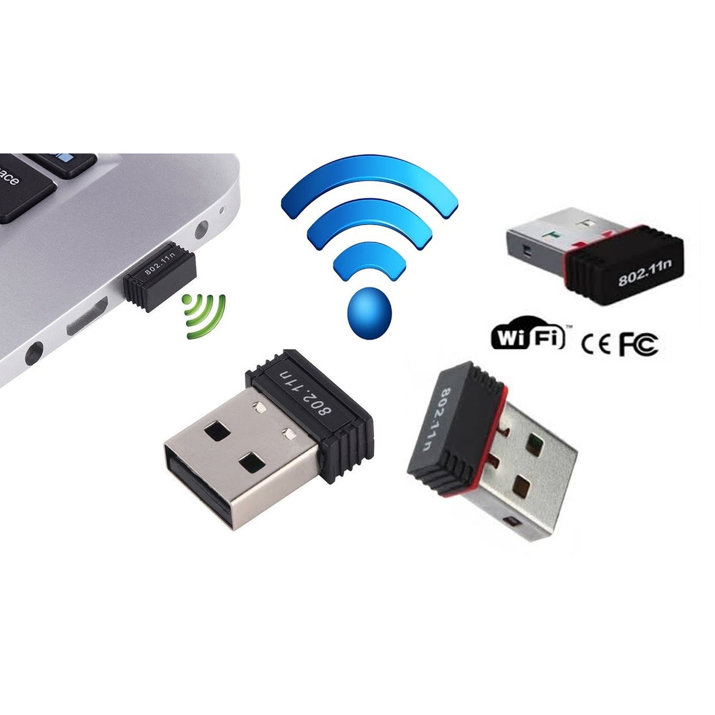 7224 Wi-fi Receiver Wireless Mini Wi-fi Network Adapter With With Driver Cd For Computer  Laptop And Etc Device Use