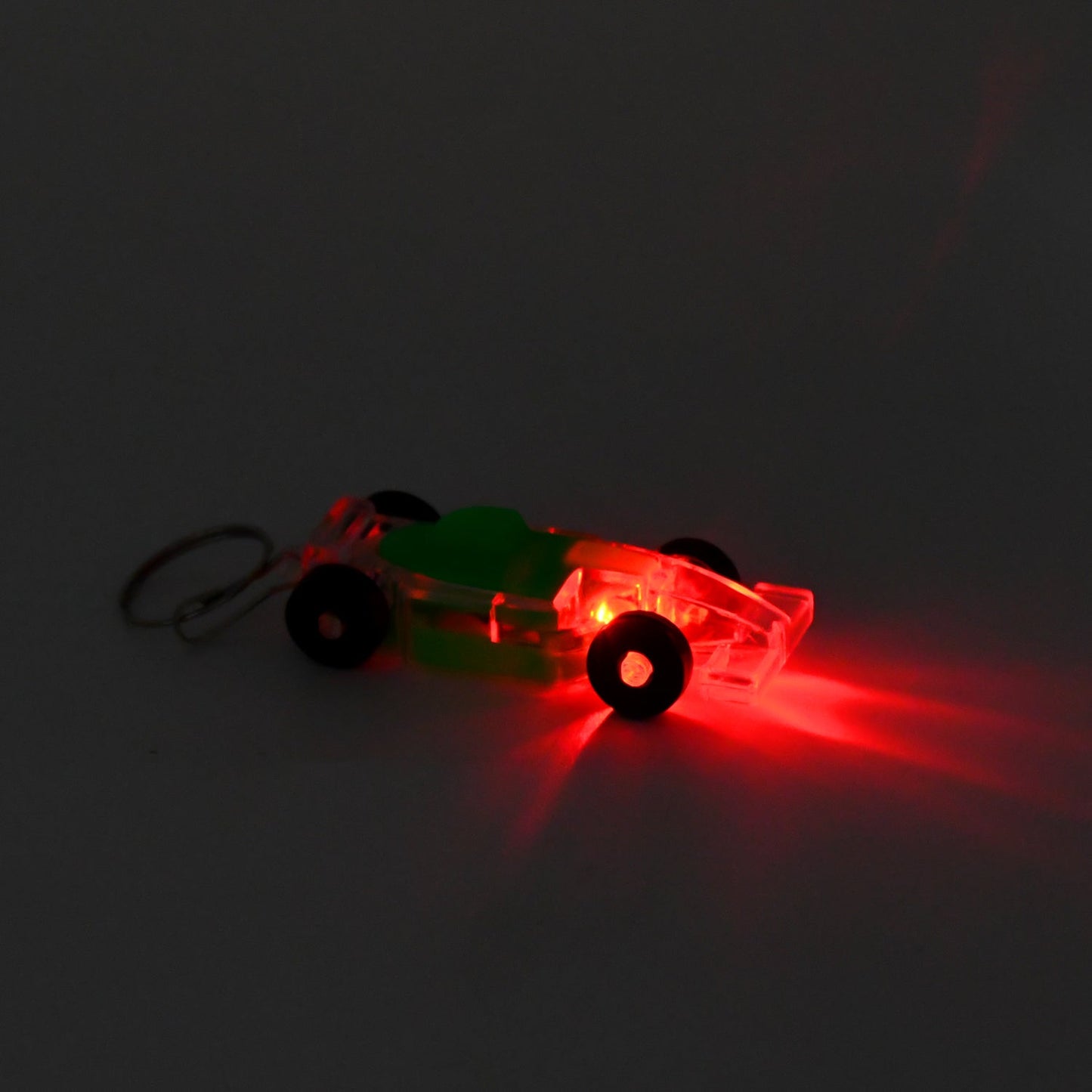 Cars Shape Keychain With On  Off Button Led Flashing Light (1 Pc)